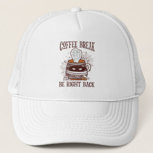Casquette Pause café - Thème Halloween