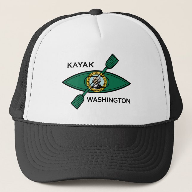 Casquette Pavillon d'État de Kayak Washington (Devant)