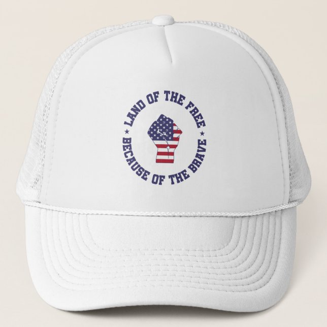 Casquette Pays du drapeau américain libre Patriotique (Devant)