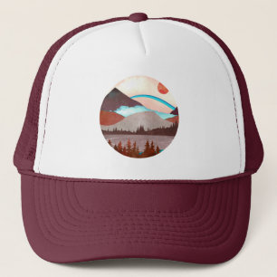 Casquette Paysage Blue Rainbow