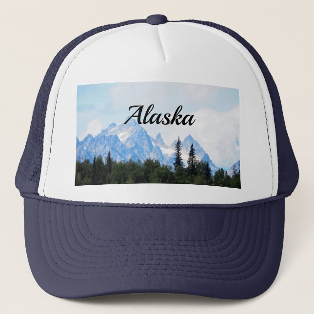 Casquette Paysage de la chaîne de l'Alaska (Devant)