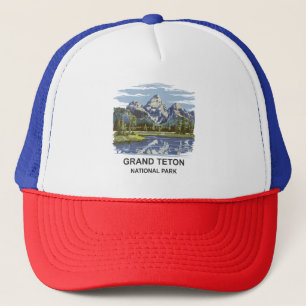 Casquette Paysage du parc national de Grand Teton