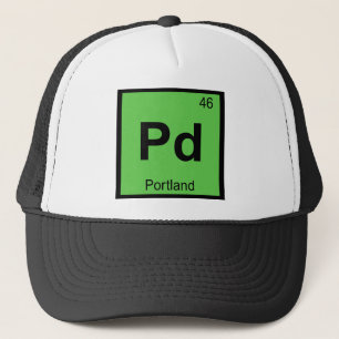 Casquette Pd - Portland Oregon Chimie Tableau Périodique