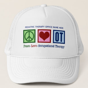 Casquette Peace Love ergothérapie sur mesure OT