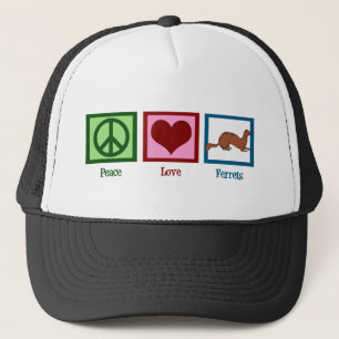 Casquette Peace Love Ferrets