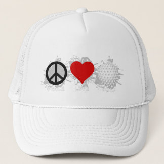 Casquette Peace Love Golf Emblem