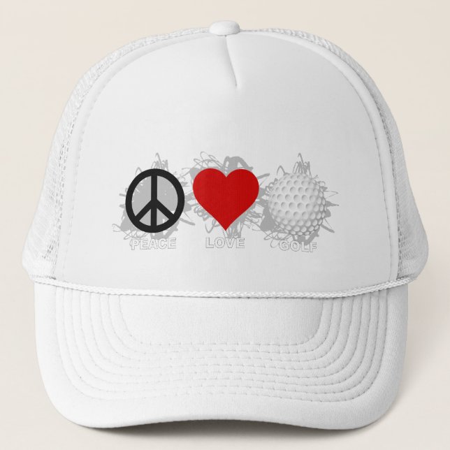 Casquette Peace Love Golf Emblem (Devant)