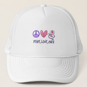 Casquette Peace Love Infirmière de la CNFA