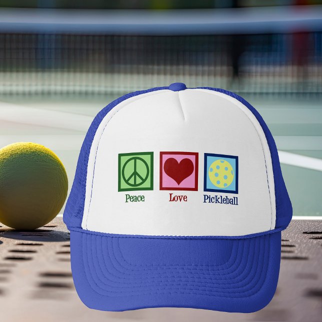 Casquette Peace Love Pickleball (Créateur téléchargé)