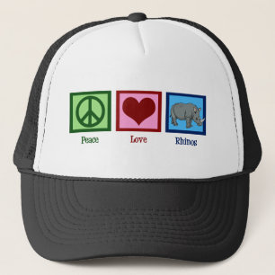 Casquette Peace Love Rhinos