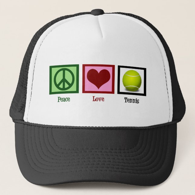 Casquette Peace Love Tennis (Devant)