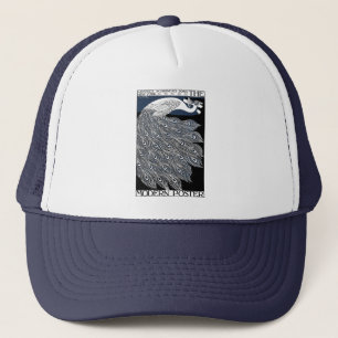 Casquette Peacock Vintage Bleu Art Nouveau