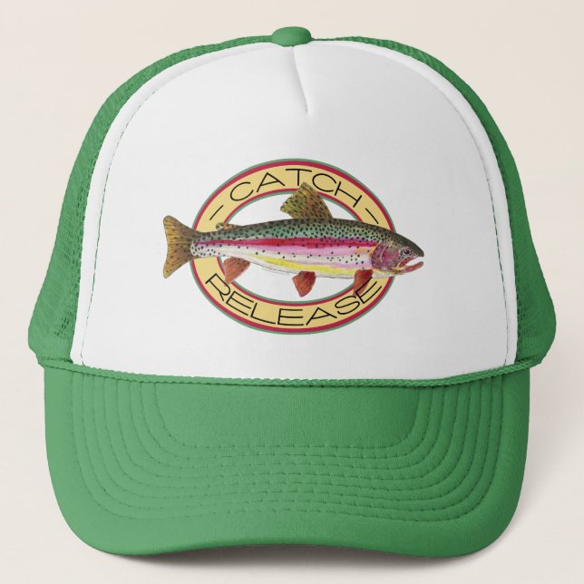 Casquette Pêche à la capture et à la mise à l'eau de truites (Devant)