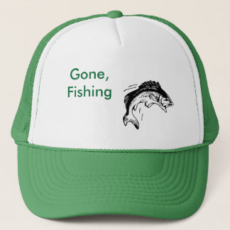 Casquette pêche, allé, pêchant