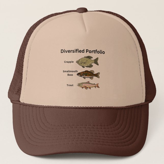 CASQUETTE PÊCHE AMUSANTE DIVERSIFIÉE PORTFOLIO BASS T-- (Devant)