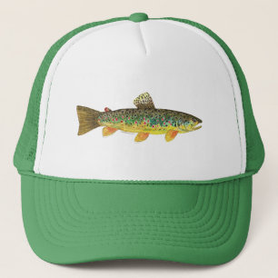 Casquette Pêche Brown à la truite