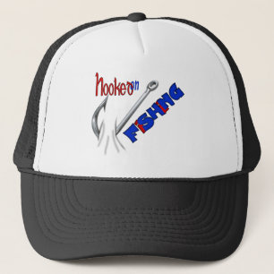 Casquette Pêche drôle accrochée sur la pêche