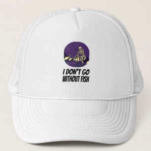 Casquette Pêche Je ne m'endormirai pas sans poisson