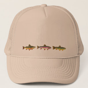 Casquette Pêche sportive de truite broyée