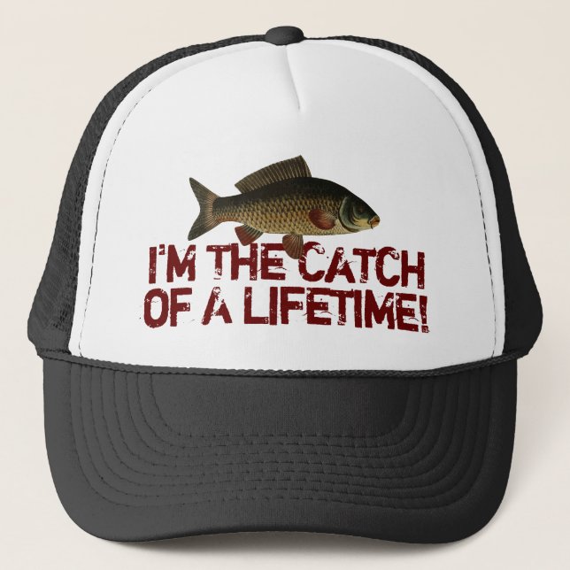 Casquette Pêcheur Pêcheur Pêche Capture d'une vie amusante (Devant)