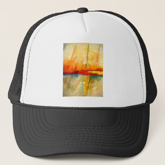Casquette Peinture Abstraite moderne (Devant)