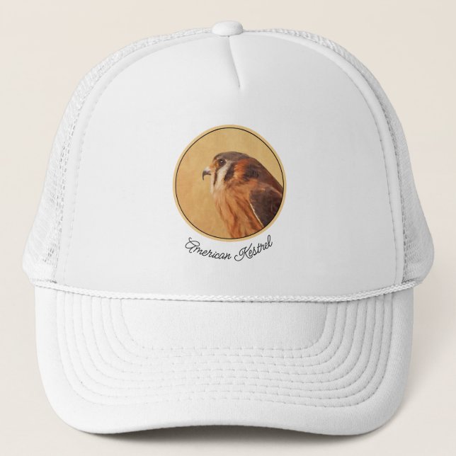 Casquette Peinture américaine Kestrel - Art original pour oi (Devant)
