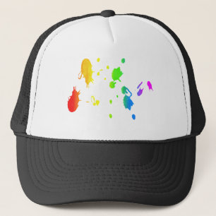 Casquette Peinture arc-en-ciel