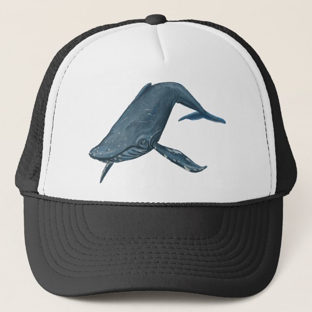 Casquette Peinture de baleine de bosse (Devant)