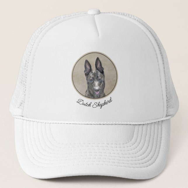 Casquette Peinture de berger hollandais - jolie art original (Devant)