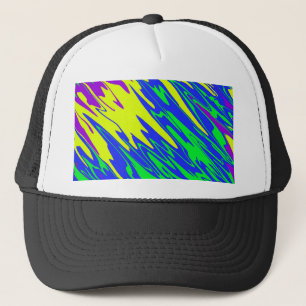 Casquette Peinture de Spray Mardi Gras Bleu