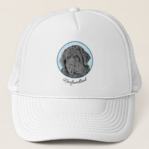 Casquette Peinture de Terre-Neuve - Cute Original Chien Art