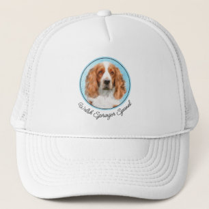 Casquette Peinture d'espagnol Welsh Springer - Art original 