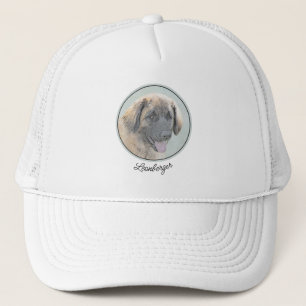 Casquette Peinture Leonberger - Joli art original chien