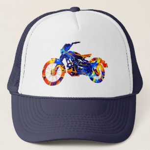 CASQUETTE PEINTURE NEON MIXTE COLORÉE MOTO