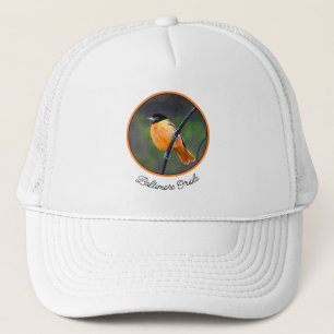 Casquette Peinture Oriole - Art Oiseau Original
