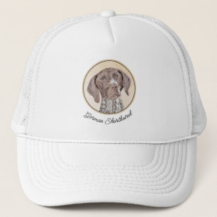 Casquette Peinture pointeur germanique à pois court - Chien 