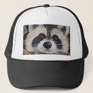 Casquette Peinture raccoon