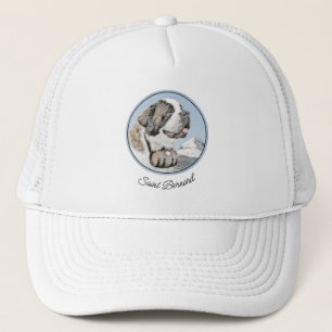 Casquette Peinture Saint Bernard - Cute Original Chien Art