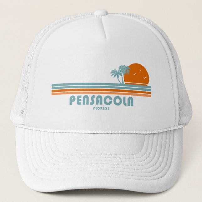 Casquette Pensacola Floride palmiers solaires (Devant)