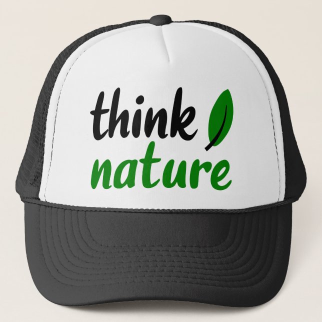 Casquette penser à la nature (Devant)