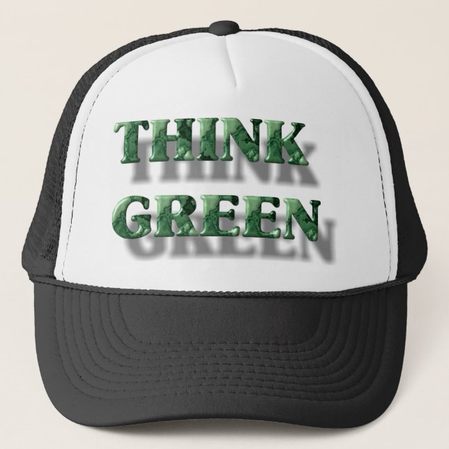 Casquette Pensez vert (Devant)