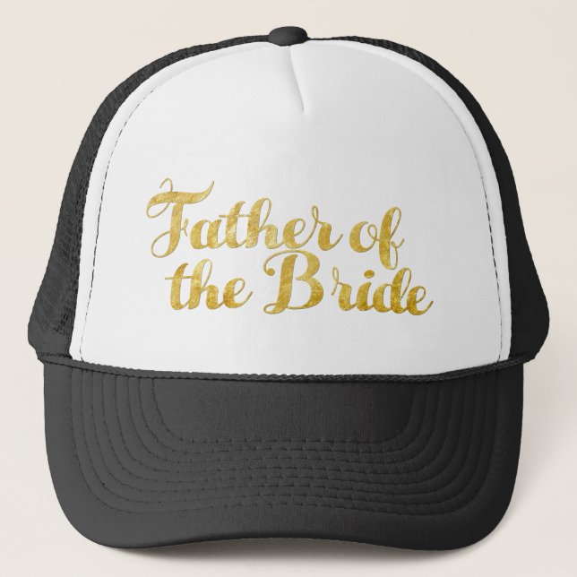 Casquette Père de l'or de jeune mariée (Devant)