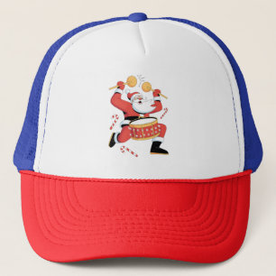 Casquette Père Noël drôle batteur Noël hideux Noël Batterie