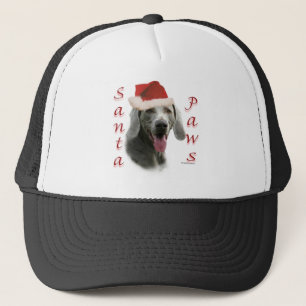 Casquette Père Noël Paws de Weimaraner