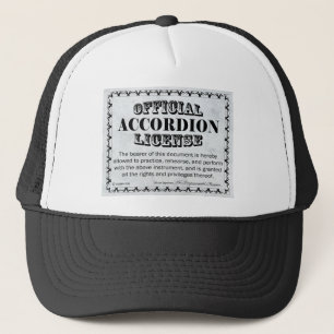 Casquette Permis d'accordéon