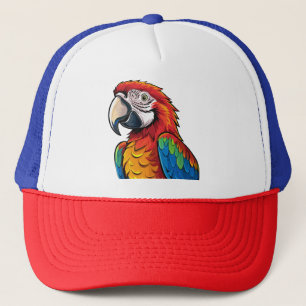 Casquette perroquet ara
