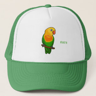 Casquette Perroquet de caricature mignon lovebird