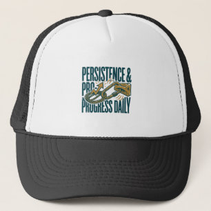 Casquette Persévérance et Progrès Camionneur de motivation q