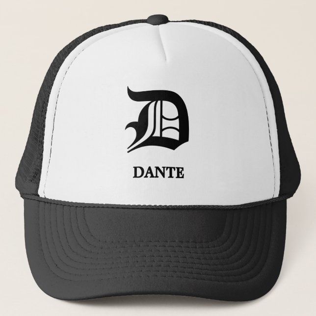Casquette Personalized Gothic Blackletter Monogram (Devant)