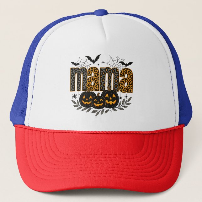 Casquette Personalized Halloween Mama – Cute Spooky (Devant)